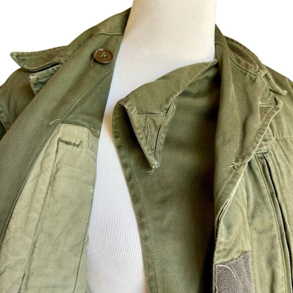 Romi Basha ‘Good Vibes’ Green Military Style utility Jacket m/l - Picture 4 of 6